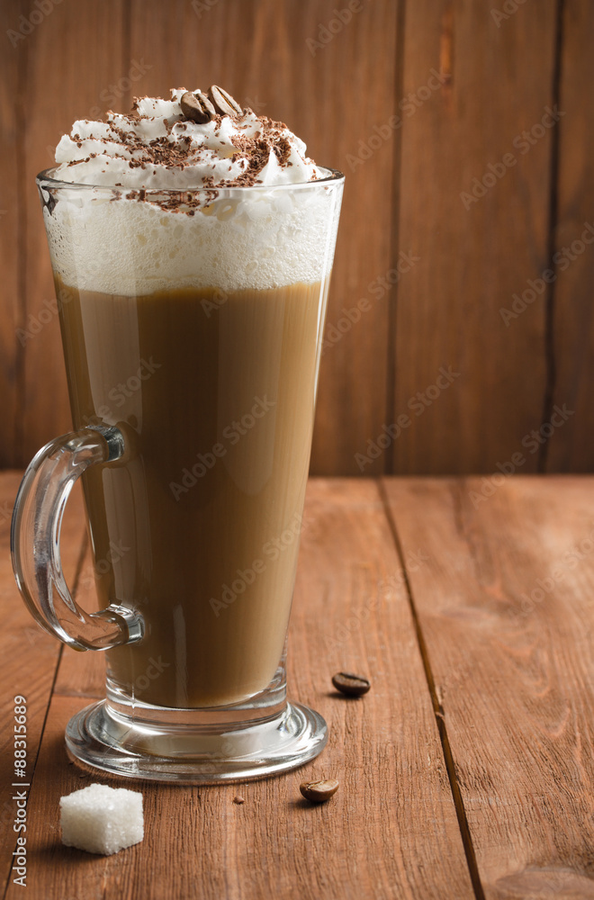cup of coffee on wood cup of coffee on wood