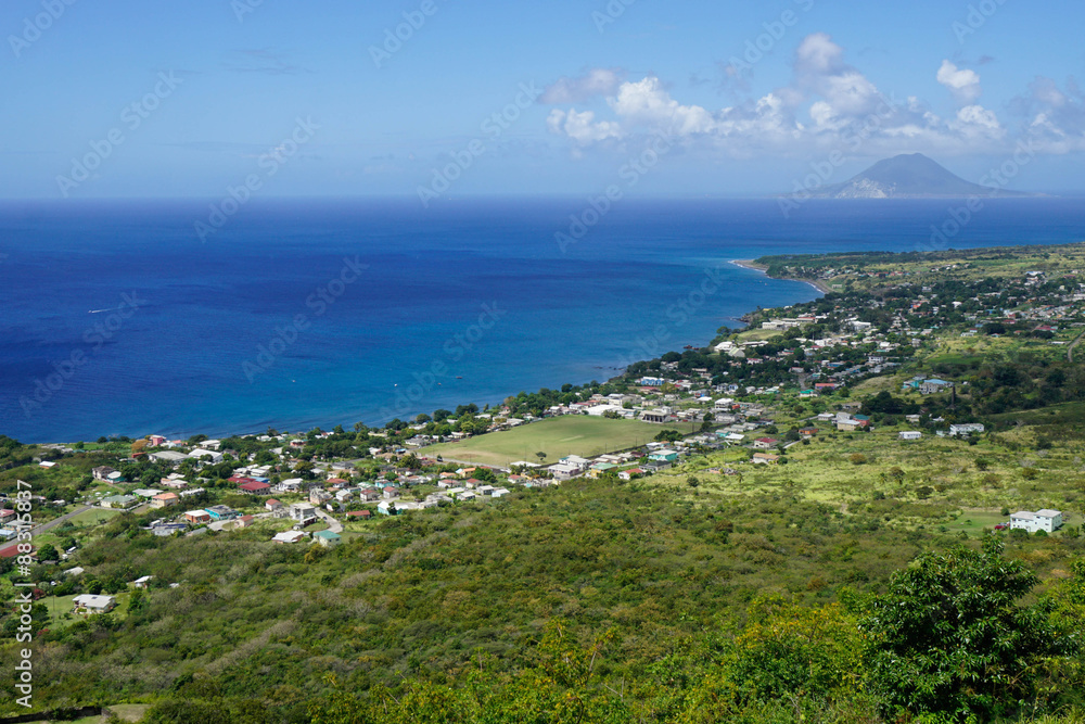 View from Brimstone Hill Fortress, St. Kitts, St. Kitts and Nevis, Leeward Islands View from Brimstone Hill Fortress, St. Kitts, St. Kitts and Nevis, Leeward Islands