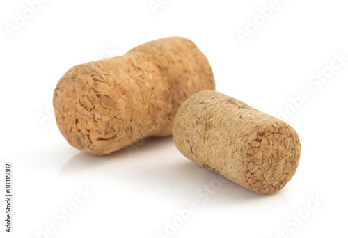 wine cork isolated on white
