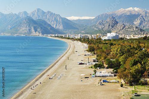Konyaalti beach, Antalya, Taurus Mountains and Mediterranean Sea, Antalya Province, Anatolia, Turkey Minor photo