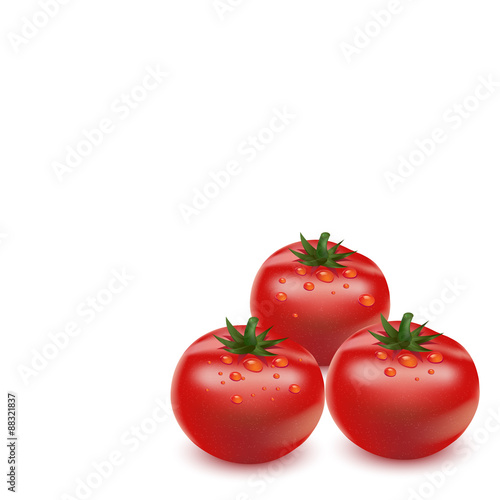Red big fresh tomato