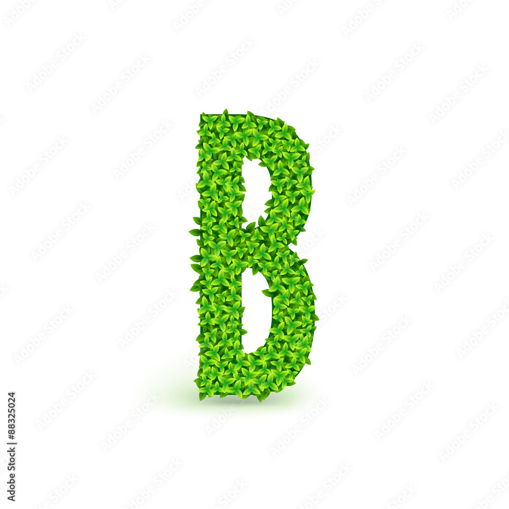Green Leaves font B. Green Leaves font B.