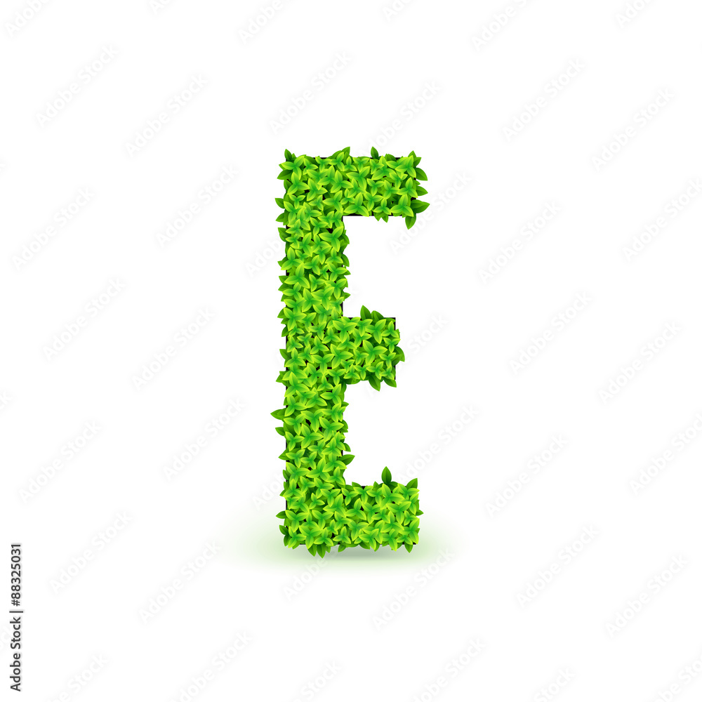 Green Leaves font E.