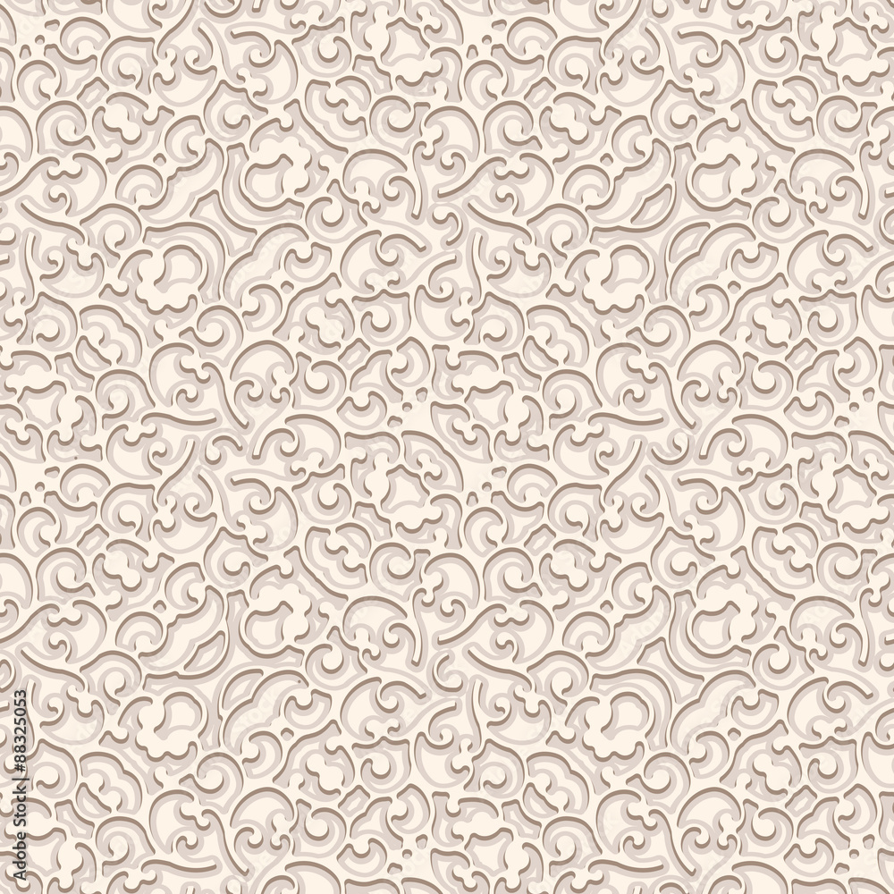 Vintage beige background, seamless pattern