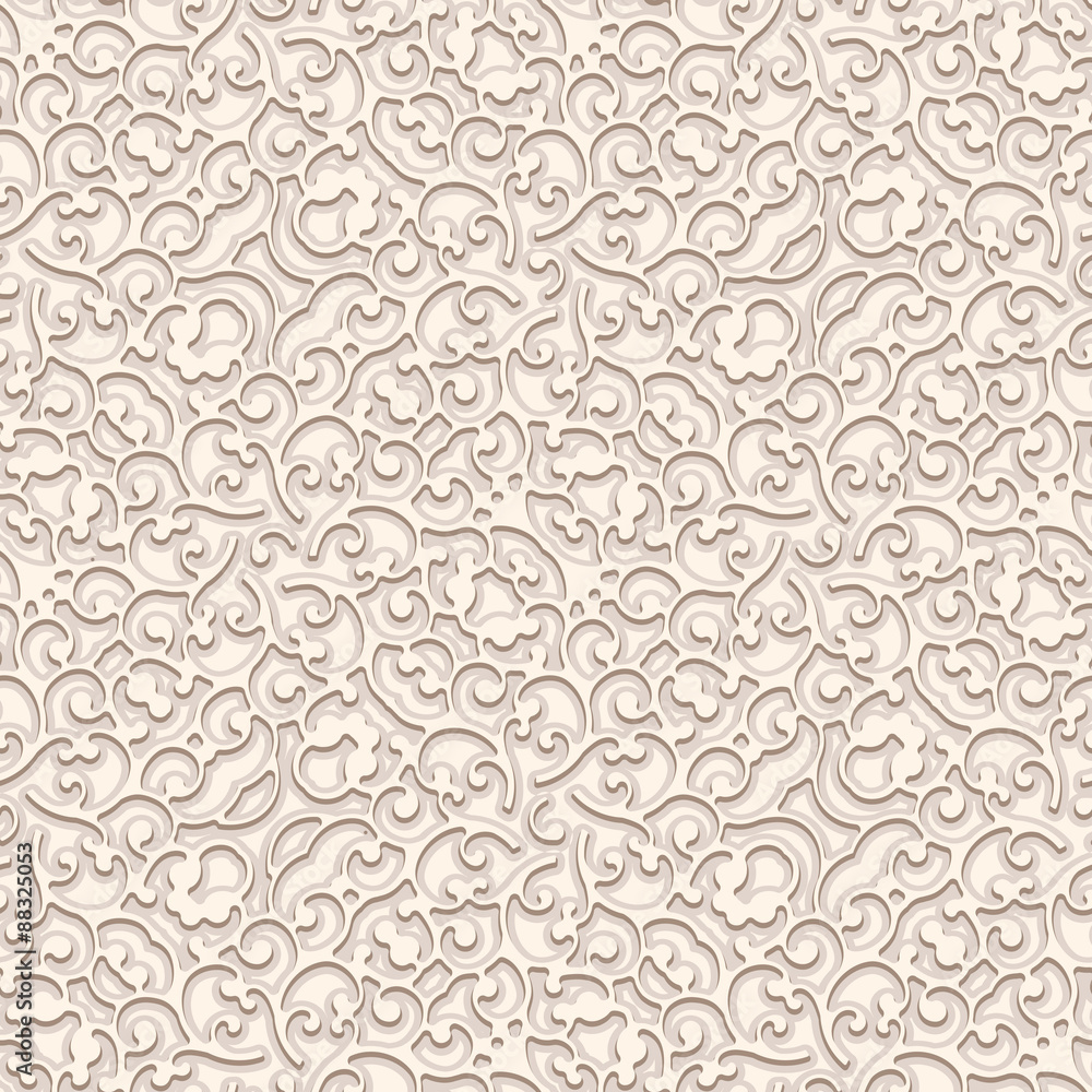 Fototapeta premium Vintage beige background, seamless pattern