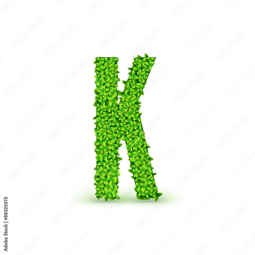 Green Leaves font K. Green Leaves font K.