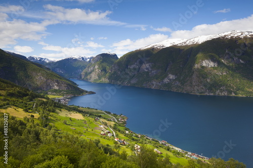 Aurlandsvangen Overview, Aurlands Fjord, Sogn og Fjordane photo