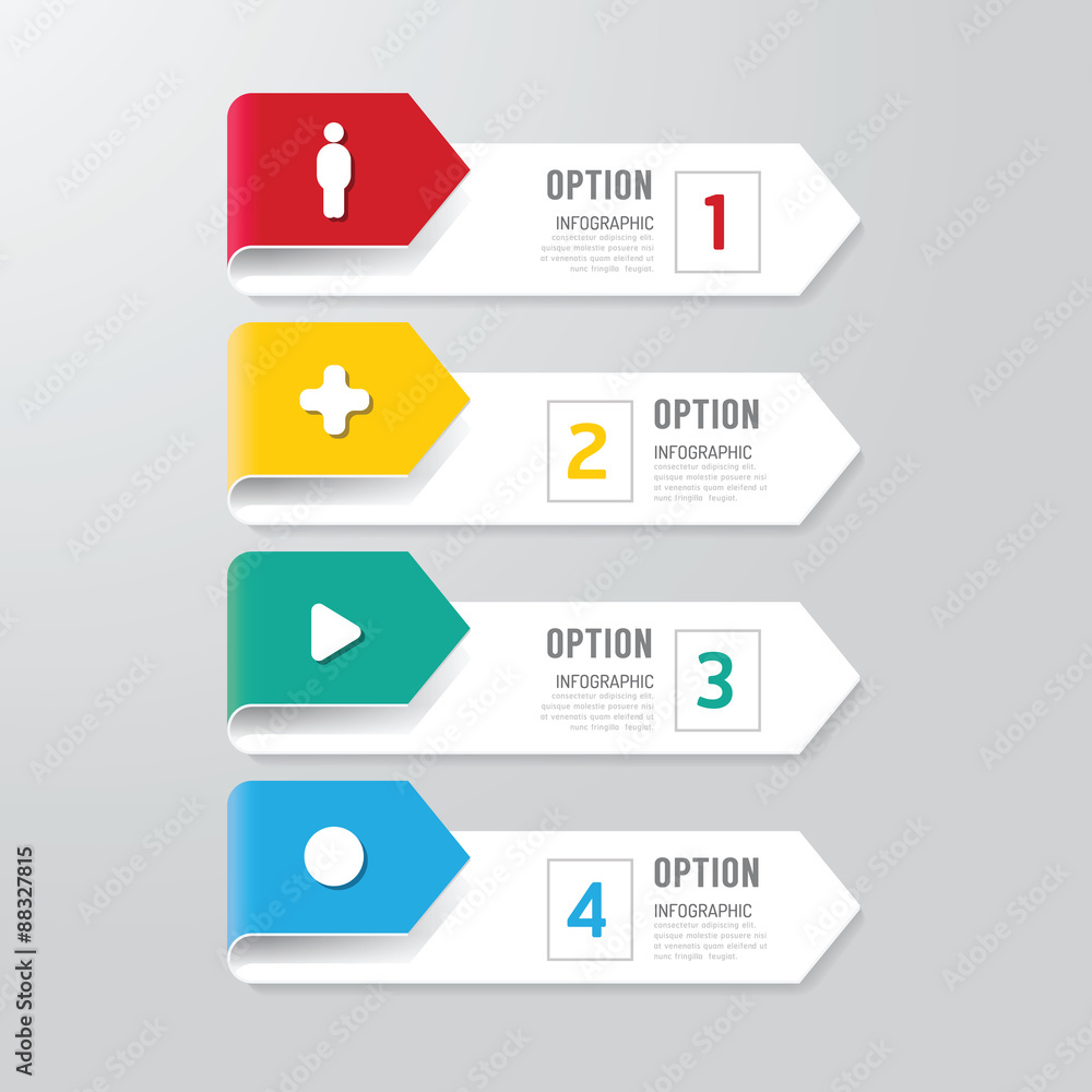 Modern infographics design options banner. Vector illustration. Modern infographics design options banner. Vector illustration.