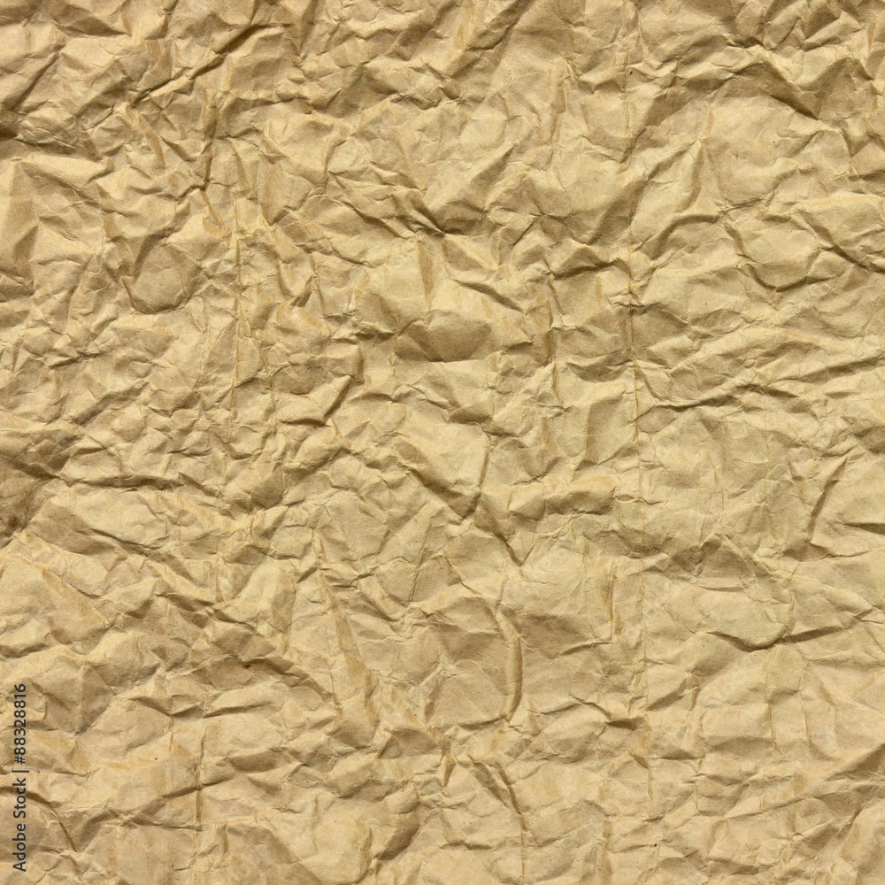 Close-up Of Rough Brown Wrinkled Packaging Paper Square Texture Close-up Of Rough Brown Wrinkled Packaging Paper Square Texture