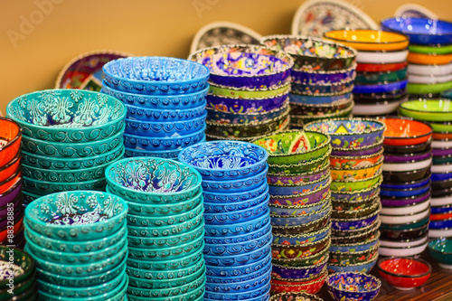 Traditional Turkish ceramics on the Grand Bazaar © boule1301
