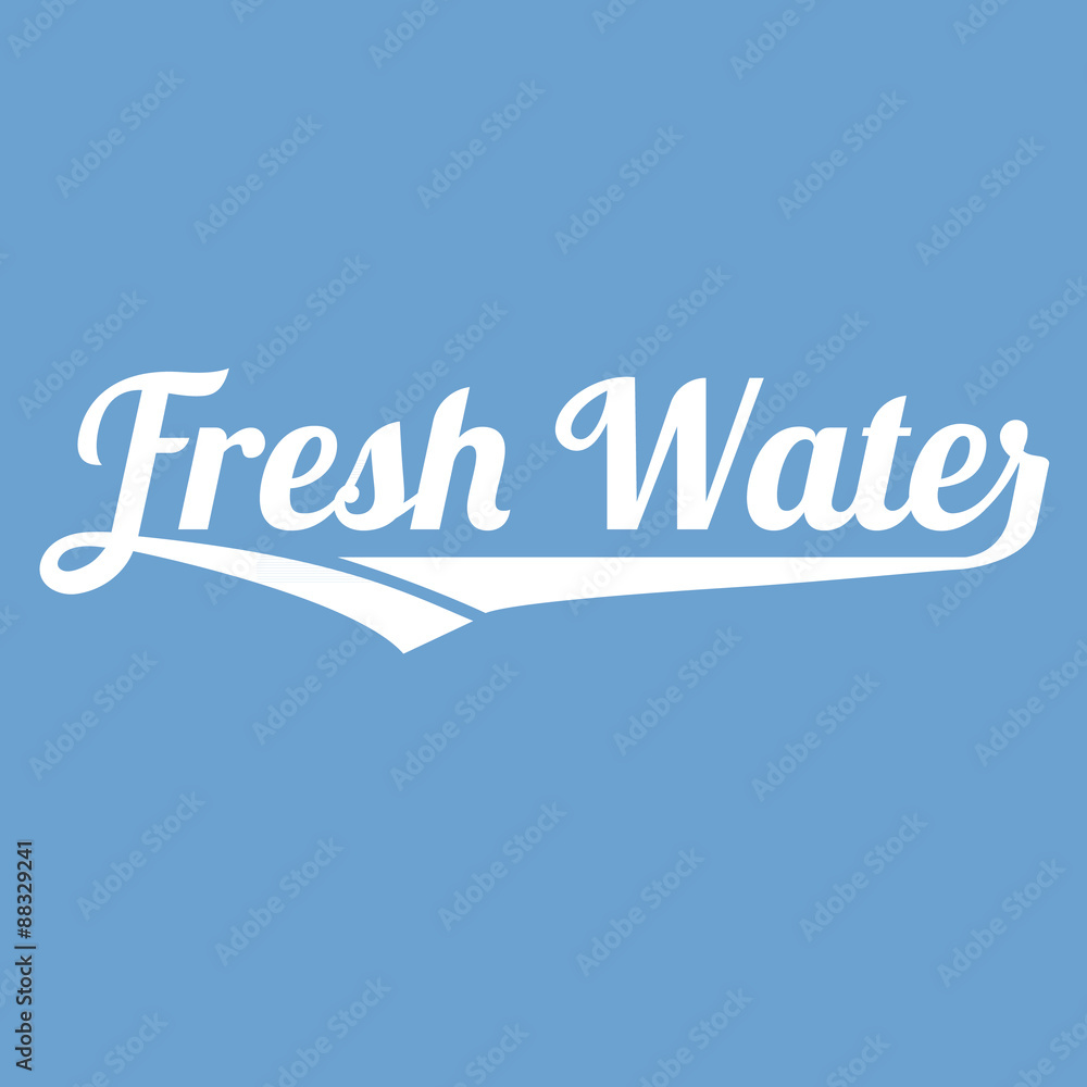 Vector fresh water alphabet with long tail Vector fresh water alphabet with long tail