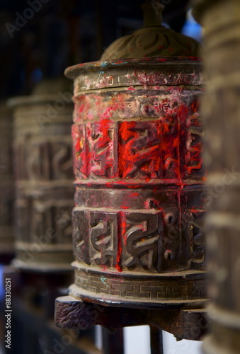 Prayer wheels, Kathmandu, Nepal #88330251