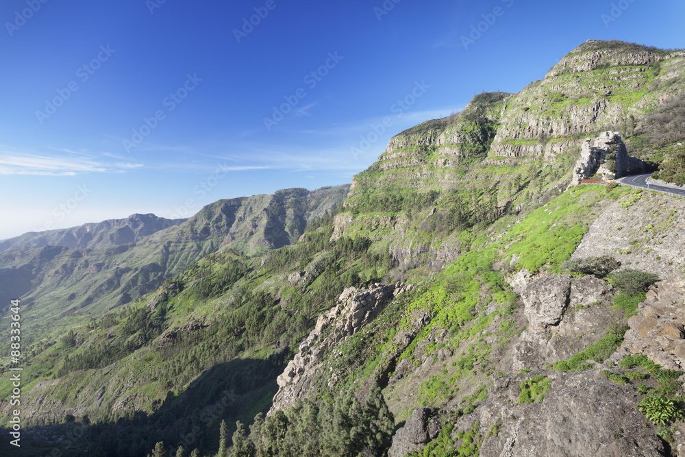 Mirador de Roques, Degollada de Agando, La Gomera, Canary Islands, Spain Mirador de Roques, Degollada de Agando, La Gomera, Canary Islands, Spain