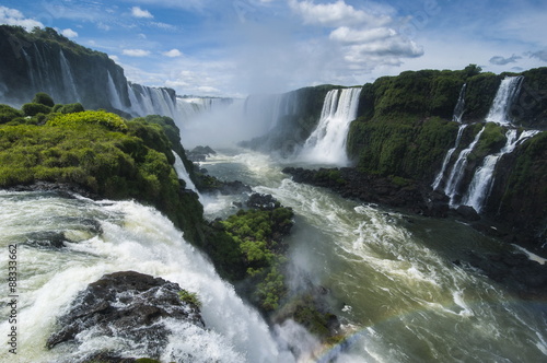 Foz de Iguazu (Iguacu Falls), the largest waterfalls in the world, Iguacu National Park, Brazil  photo