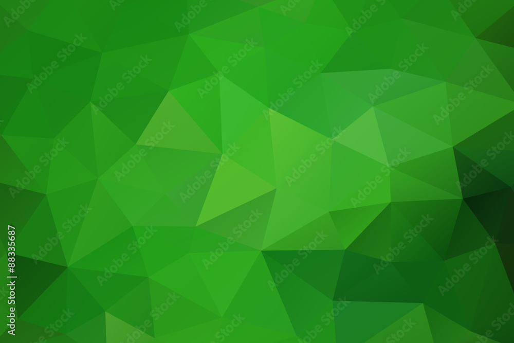 Green abstract geometric rumpled triangular background low poly style. Vector illustration Green abstract geometric rumpled triangular background low poly style. Vector illustration
