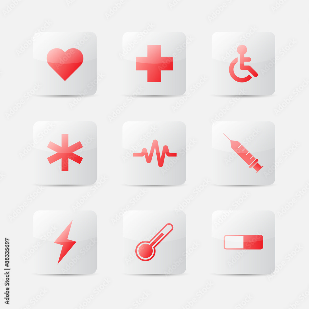 Medical icons. Vector illustration Medical icons. Vector illustration