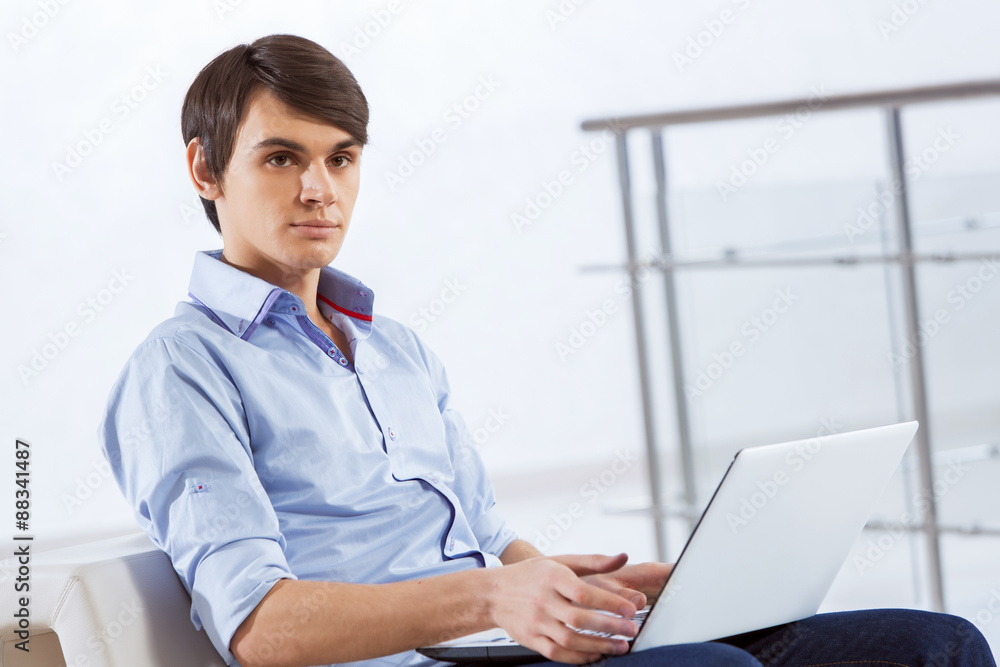 Man browsing web Man browsing web