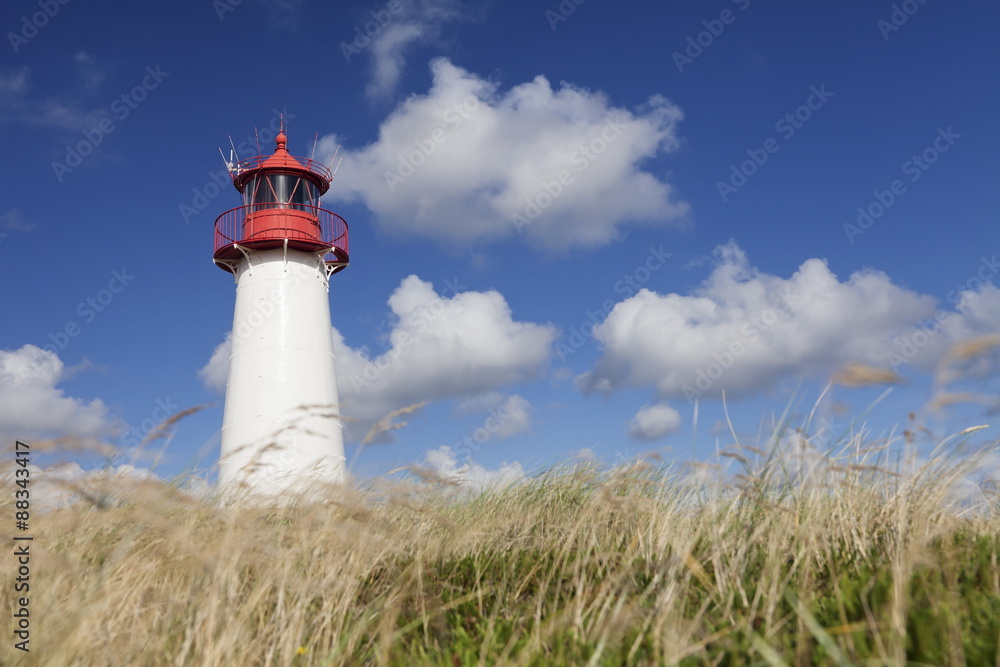 Lighthouse List West, Ellenbogen, Sylt, North Frisian Islands, Nordfriesland, Schleswig Holstein, Germany Lighthouse List West, Ellenbogen, Sylt, North Frisian Islands, Nordfriesland, Schleswig Holstein, Germany