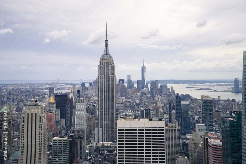 Empire State Building and Manhattan skyline, New York City, New York Empire State Building and Manhattan skyline, New York City, New York