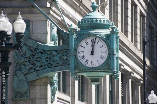 Clock, Chicago, Illinois photo