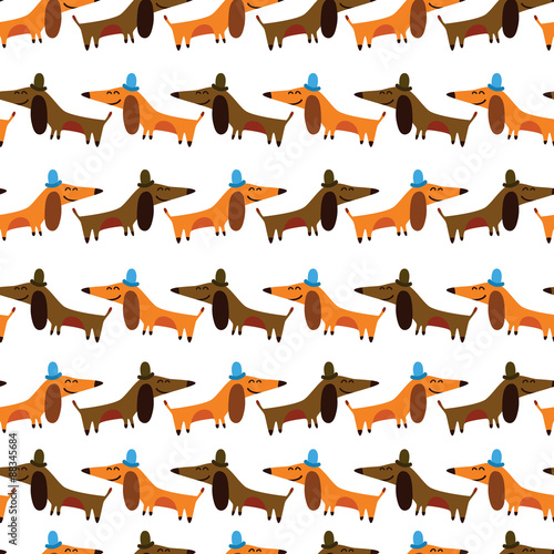Cartoon seamless pattern for childish designs.