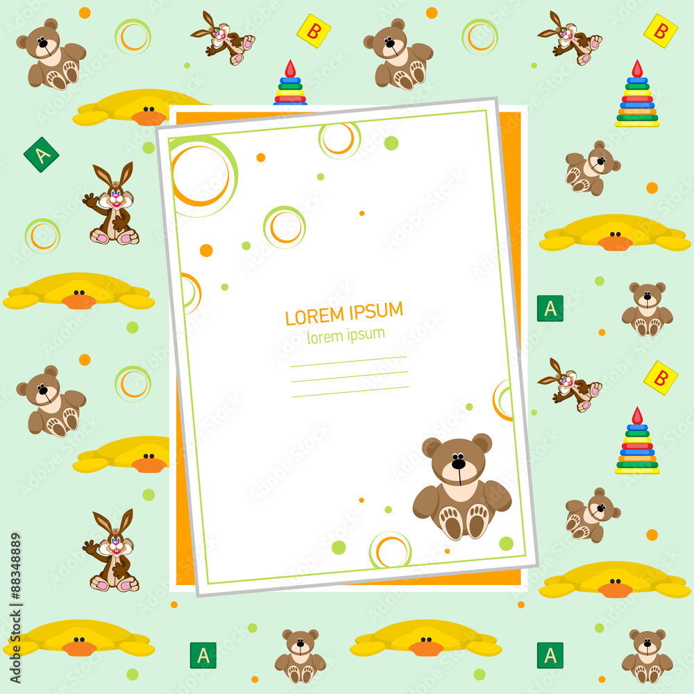 Fototapeta premium Set of toys