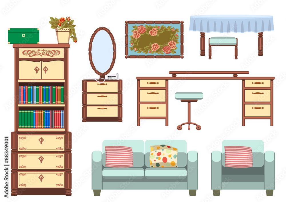 Fototapeta premium living room interior