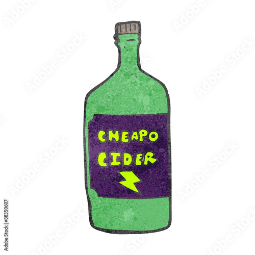 retro cartoon cheap cider