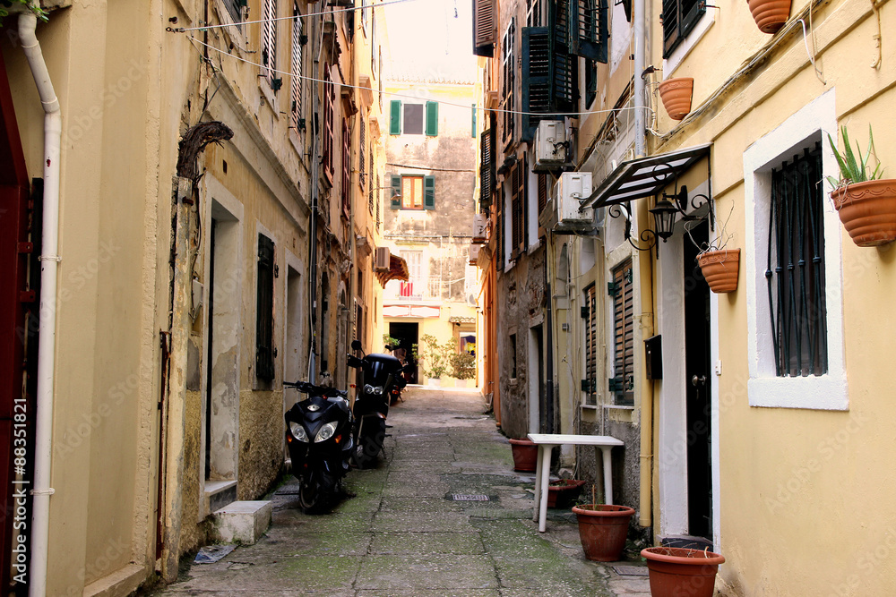 Old street in Corfu