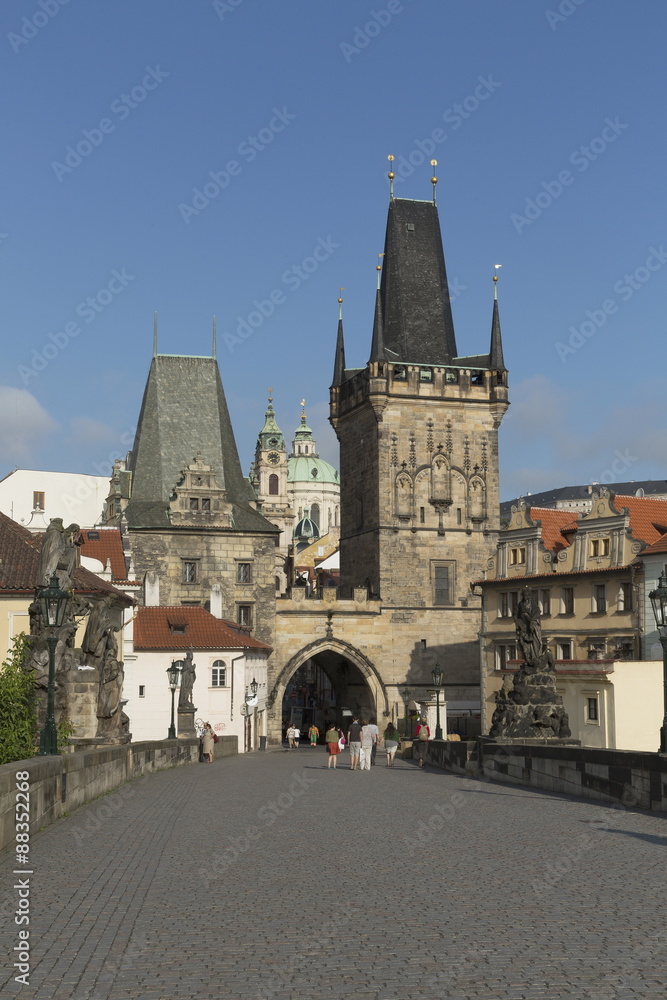 Old Town Bridge Tower from Charles Bridge, Prague, Czech Republic Old Town Bridge Tower from Charles Bridge, Prague, Czech Republic