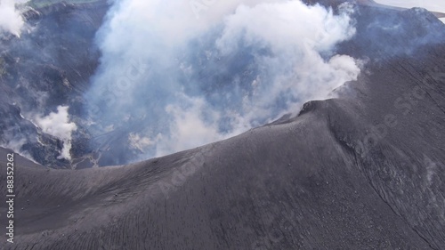 Aerial view of active volcano Tavurvur, Papua New Guinea
 photo