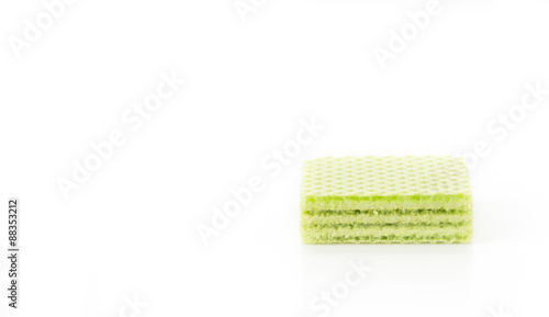 pandanus wafer on white background