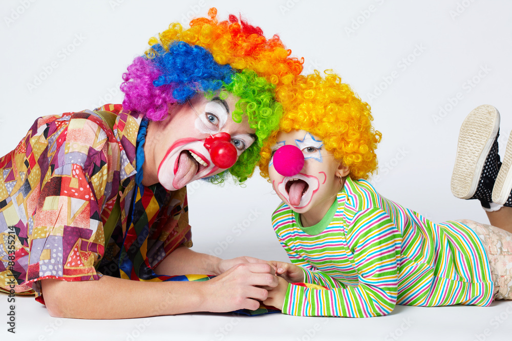 big and little funny clowns photo big and little funny clowns photo