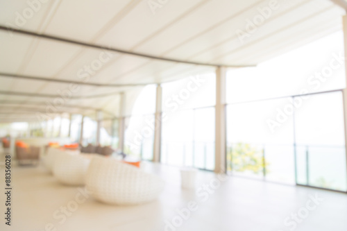 Abstract blur interior hotel lobby background