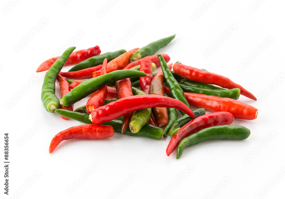 Red and Green chili pepper