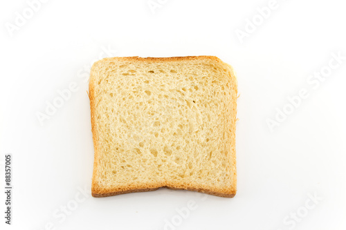 Toast bread isolated on white