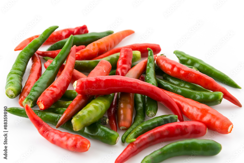 Red and Green chili pepper