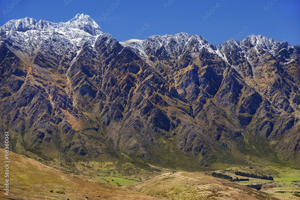 mountain scenery in New Zealand