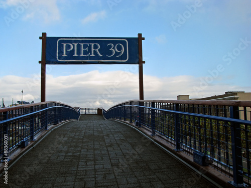 Pathway Pier 39 Sign San Francisco California photo