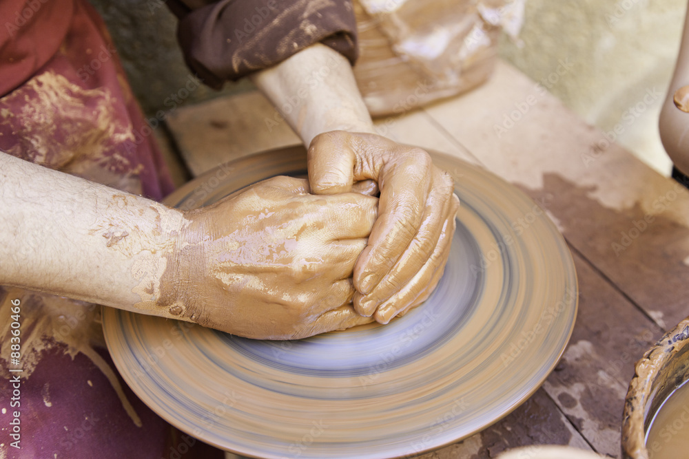 Traditional potter