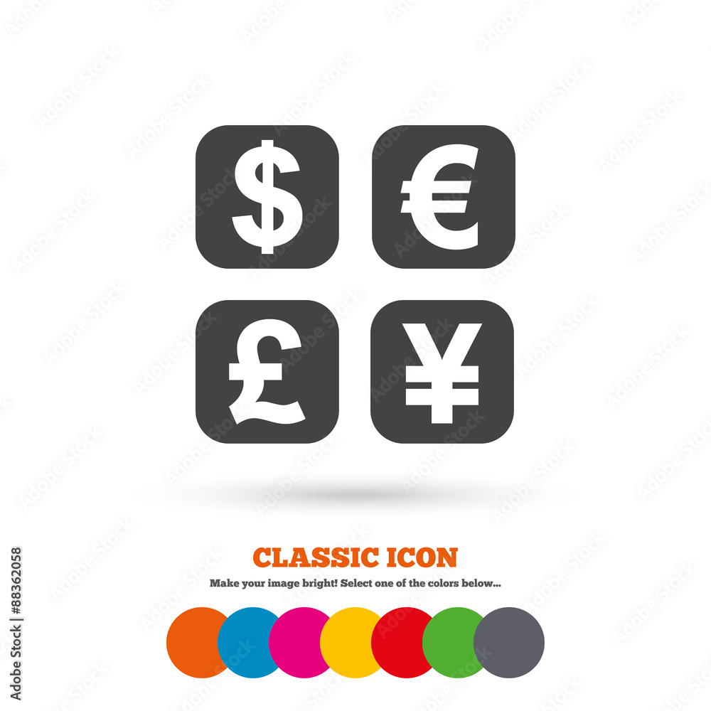 Currency exchange sign icon. Currency converter Currency exchange sign icon. Currency converter
