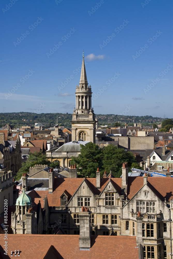 Cityscape from University Church, Oxford, Oxfordshire Cityscape from University Church, Oxford, Oxfordshire