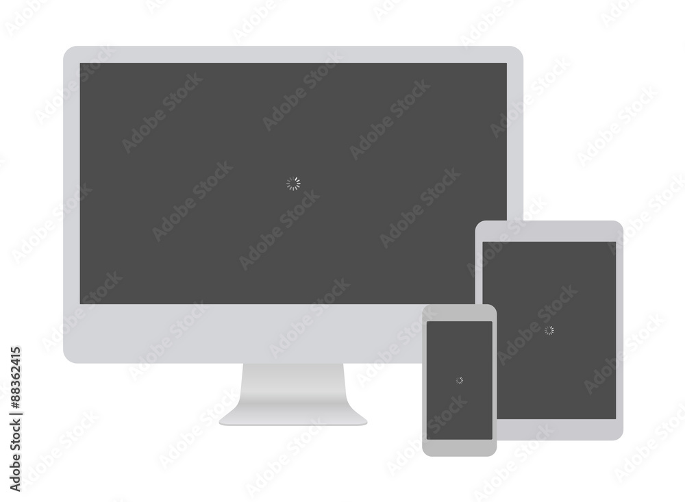Digital Minimalist Flat Design Template Monitor Smartphone Tablet for Site view in Display Digital Minimalist Flat Design Template Monitor Smartphone Tablet for Site view in Display