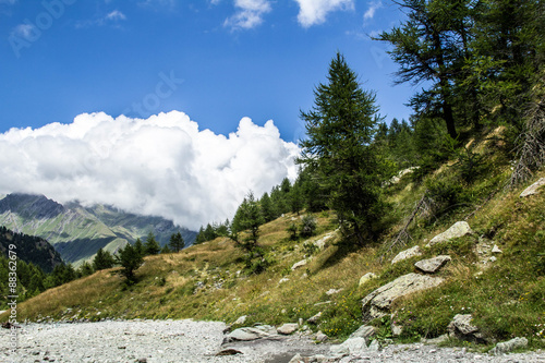 Cielo terso in montagna photo