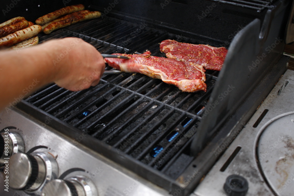Steaks auf Gasgrill Steaks auf Gasgrill