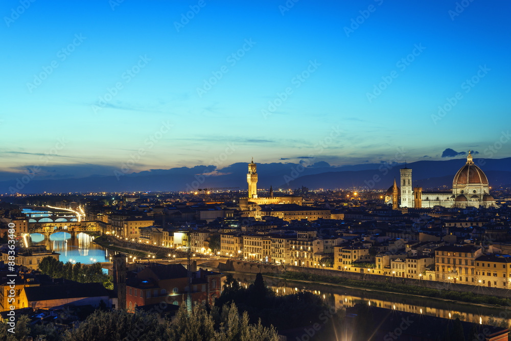 Vecchio Palace and the Duomo (Cathedral), Historic Centre, Florence, Tuscany Vecchio Palace and the Duomo (Cathedral), Historic Centre, Florence, Tuscany