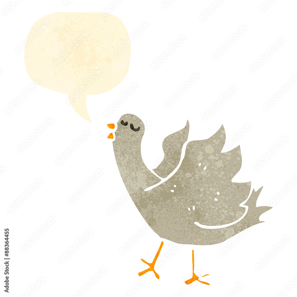 retro cartoon singing bird retro cartoon singing bird