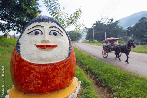 Temple decoration, Nget Pyaw Taw Pagoda, Pindaya photo