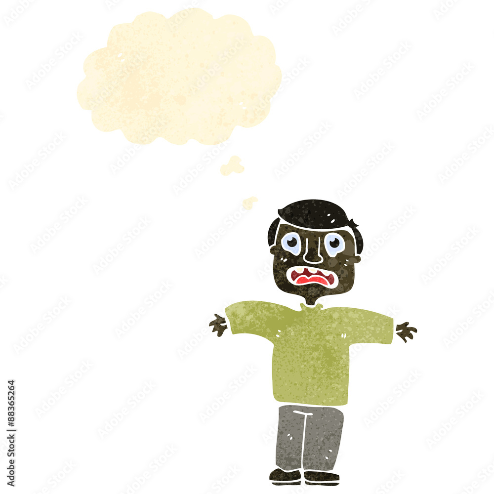 retro cartoon unhappy man retro cartoon unhappy man