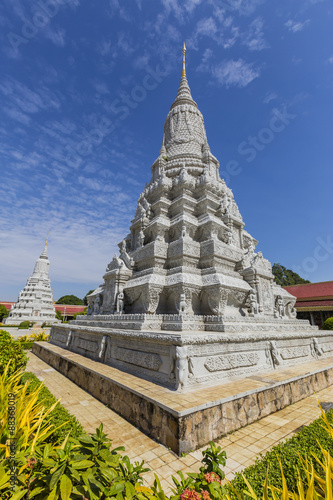 Stupa in the Royal Palace, in the capital city of Phnom Penh, Cambodia #88368019